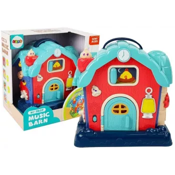 LEAN TOYS Muzikos tvartas Gyvūnų ūkio garsai Muzika Rožinė