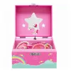 LEAN TOYS Muzikinė dėžutė papuošalams Sukamas vienaragis Rožinė
