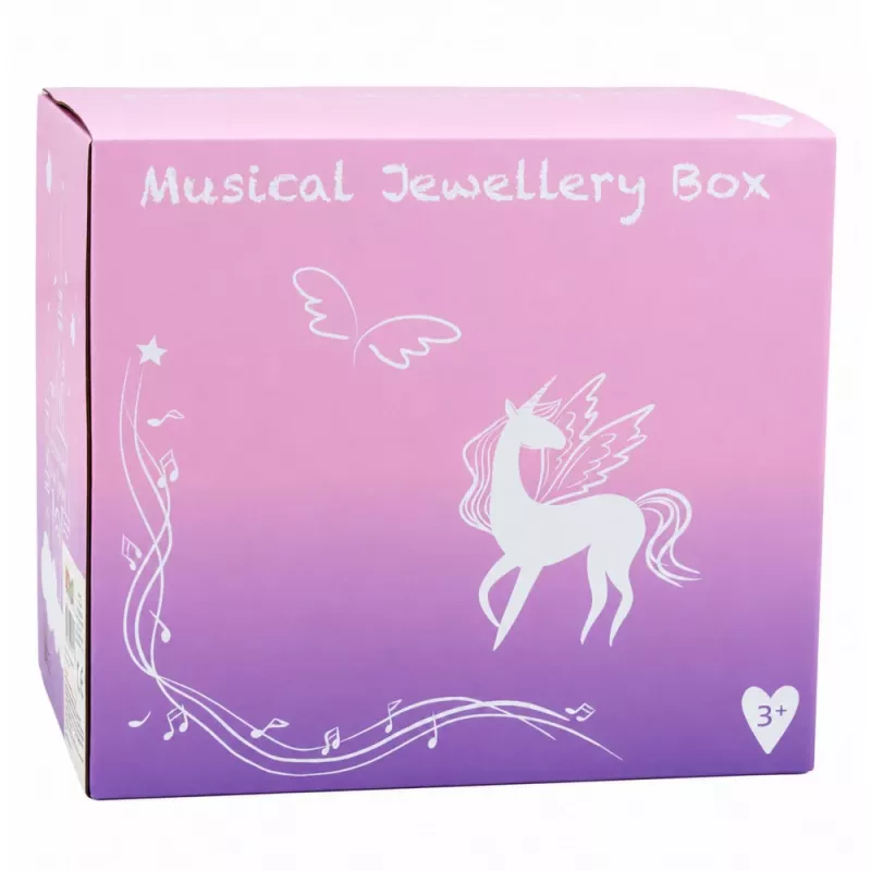 LEAN TOYS Muzikinė papuošalų dėžutė su balerina, muzikos dėžute, veidrodėliu ir stalčiais - rožinė klasikinio dizaino