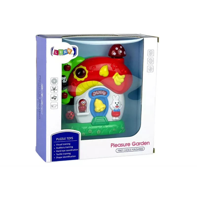 LEAN TOYS Muzikinis namelis kūdikiams Gyvūnėliai