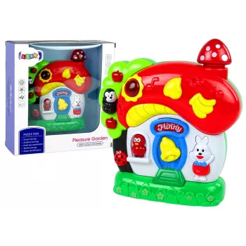 LEAN TOYS Muzikinis namelis kūdikiams Gyvūnėliai