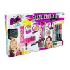 LEAN TOYS Nagų dažymo rinkinys su blizgučių dozatoriumi ir spalvotais lipdukais