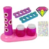 LEAN TOYS Nagų dažymo rinkinys su blizgučių dozatoriumi ir nagų lako lipdukais
