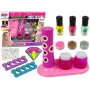 LEAN TOYS Nagų dažymo rinkinys su blizgučių dozatoriumi ir nagų lako lipdukais