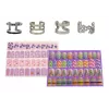 LEAN TOYS Nagų dažymo rinkinys Nagų lakai Blizgučiai Lipdukai Žiedai