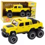 LEAN TOYS Visureigis automobilis su inercine pavara, šviesomis ir garsais, geltonas, 6x6, 1:16