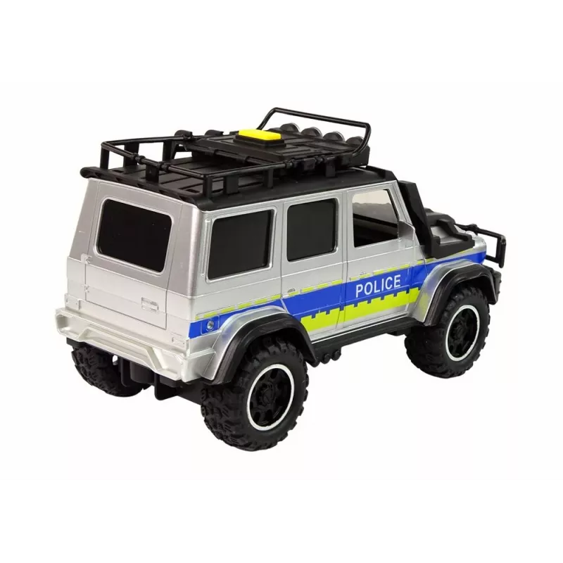 LEAN TOYS Visureigis policijos automobilis 1:14 su inercine pavara