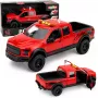 LEAN TOYS Pickup Truck 1:12 RC su atsidarančiomis durimis, galiniais žibintais, garsais – raudonas
