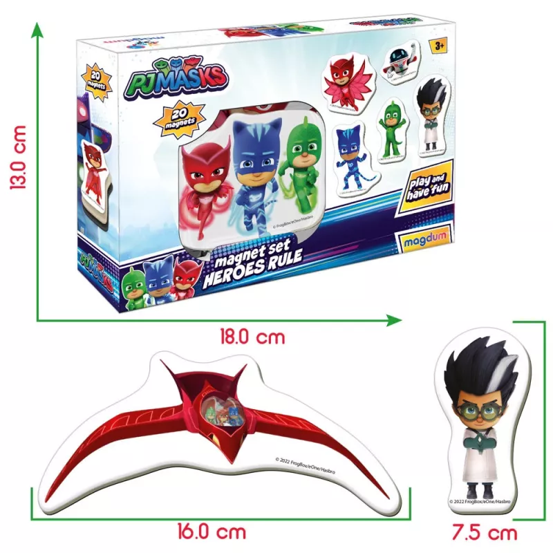 LEAN TOYS PJ Masks Magnetų rinkinys Pjmasks ME 5031-32