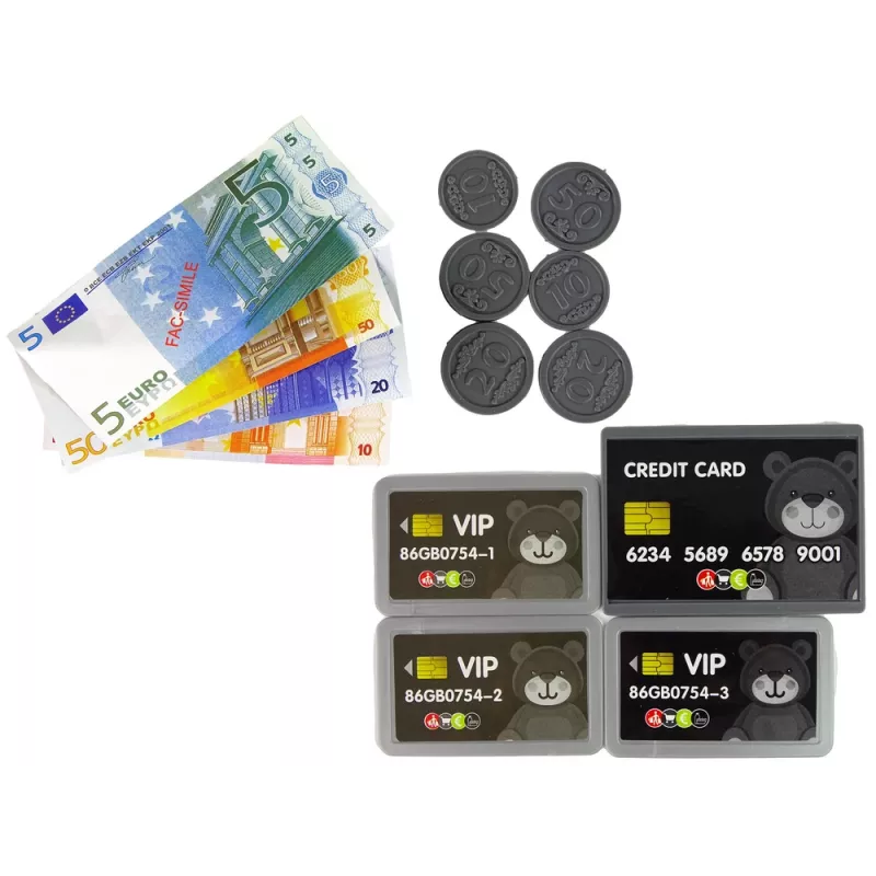 LEAN TOYS Plastikinis kasos aparatas vaikams