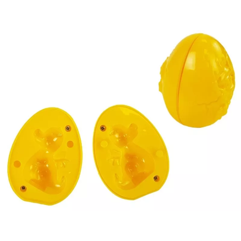 LEAN TOYS Play Dough Dinozaurų Kiaušinių Formelės 12 Vnt 4 Spalvos