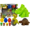 LEAN TOYS Play Dough Dinozaurų Kiaušinių Formelės 12 Vnt 4 Spalvos