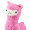 LEAN TOYS pliušinė alpaka lama pliušinis žaislas – itin minkštas mielas rožinis 28 cm