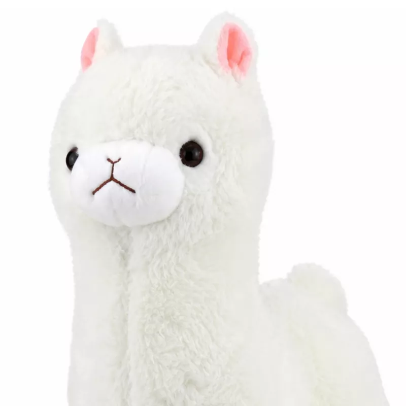 LEAN TOYS pliušinė alpaka minkštu baltu kailiu 28 cm