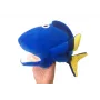 LEAN TOYS Plush Blue Fish Mascot Puppet 25 cm