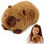 LEAN TOYS Pliušinis kapibaras Gyvūnų maskotas Minkštas žaislas Rudas 16 cm