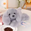 LEAN TOYS Pliušinis kokerspanielis su pasvertomis letenomis, pilkas, 30 cm