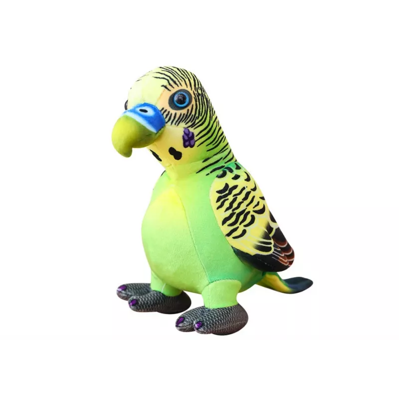 LEAN TOYS Plush Green Parrot Mascot 20 cm