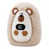 LEAN TOYS Plush Hedgehog Hand Warmer Rechargeable Beige 45°C / 55°C / 65°C