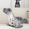 LEAN TOYS Pliušinis talismanas Minkštas žaislas Ruonis Pilkas 37cm