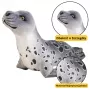 LEAN TOYS Pliušinis talismanas Minkštas žaislas Ruonis Pilkas 37cm