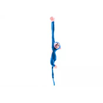 LEAN TOYS Plush Monkey Mascot with Sound, Blue 80 cm