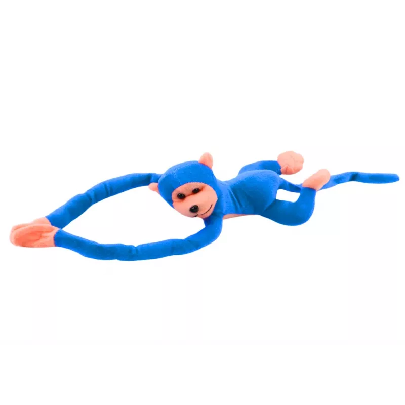 LEAN TOYS Plush Monkey Mascot with Sound, Blue 80 cm