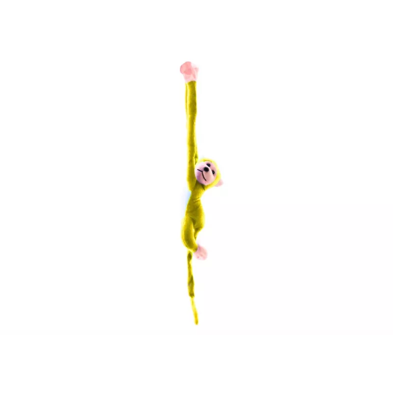 LEAN TOYS Plush Monkey Mascot with Sound, Yellow 80 cm