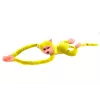 LEAN TOYS Plush Monkey Mascot with Sound, Yellow 80 cm