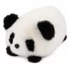 LEAN TOYS pliušinė panda gyvūno talismanas minkštas žaislas juodai baltas 16 cm