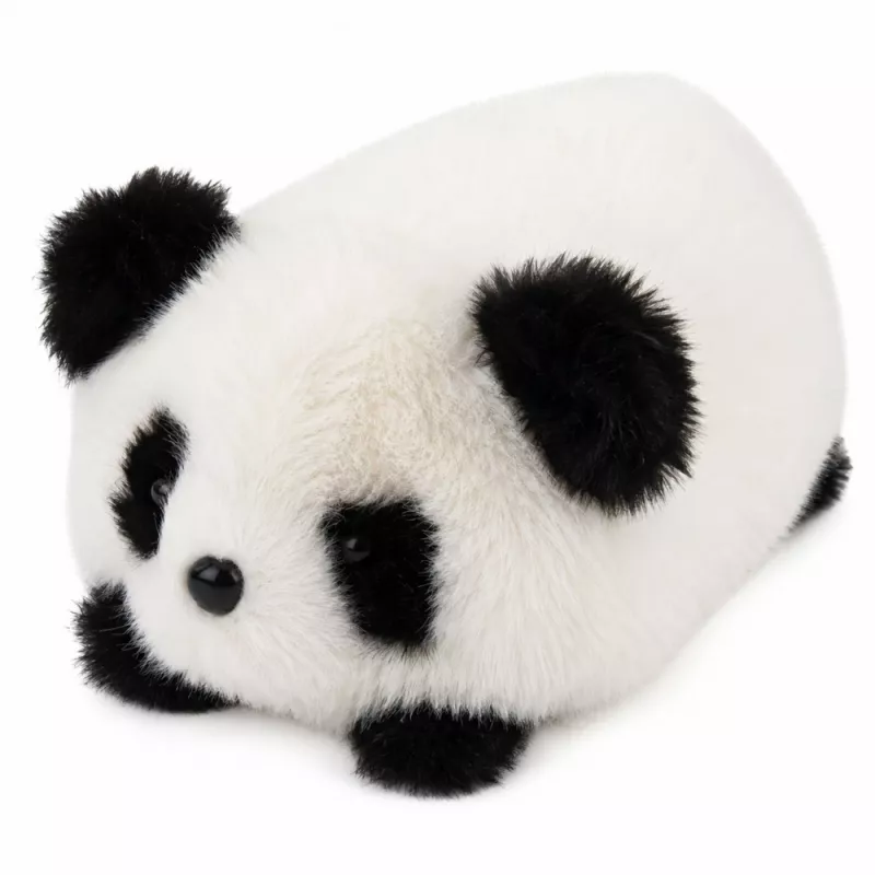 LEAN TOYS pliušinė panda gyvūno talismanas minkštas žaislas juodai baltas 16 cm