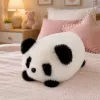 LEAN TOYS pliušinė panda gyvūno talismanas minkštas žaislas juodai baltas 16 cm