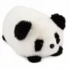 LEAN TOYS pliušinė panda gyvūno talismanas minkštas žaislas juodai baltas 16 cm
