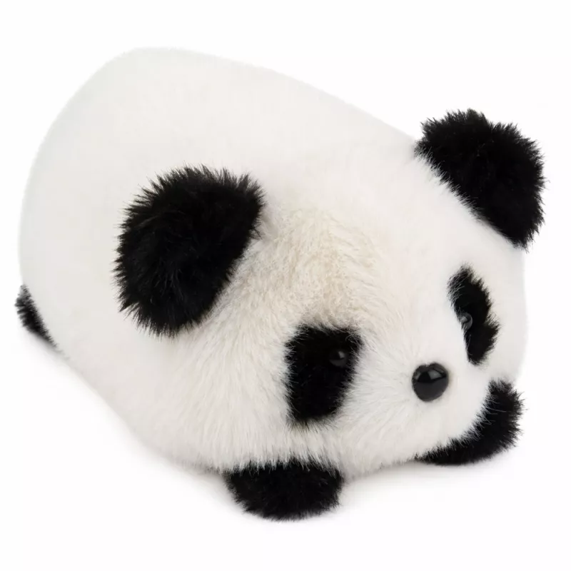 LEAN TOYS pliušinė panda gyvūno talismanas minkštas žaislas juodai baltas 16 cm