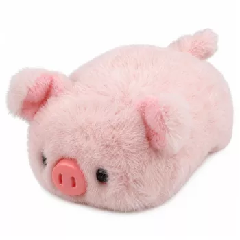 LEAN TOYS pliušinė kiaulytė minkštas žaislas rožinė 16 cm