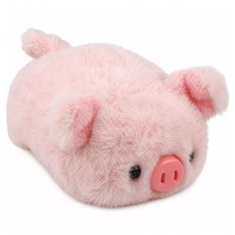 LEAN TOYS pliušinė kiaulytė minkštas žaislas rožinė 16 cm