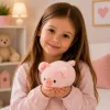 LEAN TOYS pliušinė kiaulytė minkštas žaislas rožinė 16 cm
