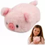 LEAN TOYS pliušinė kiaulytė minkštas žaislas rožinė 16 cm