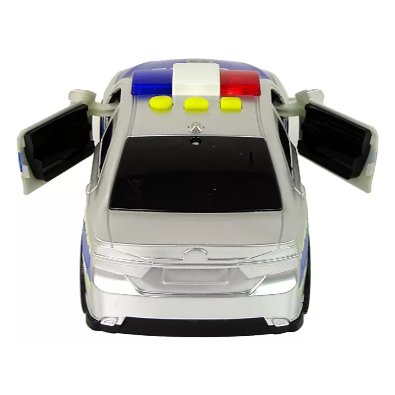 LEAN TOYS Policijos automobilis 1:14 Friction Drive Garsai Šviesa Sidabrinis