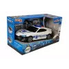 LEAN TOYS Policijos automobilio saugojimo garažas 2in1 su policininku, mažais automobiliais, garsu ir šviesa