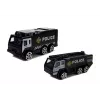 LEAN TOYS policijos lėktuvas su automobiliais 1:64 su šviesomis ir garsais