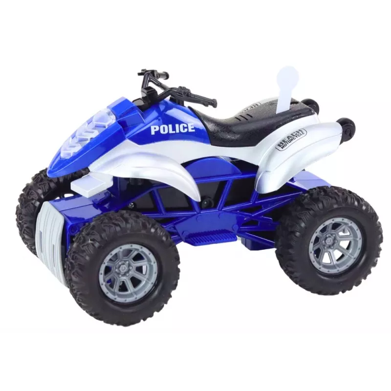 LEAN TOYS Policijos keturratis su priekaba ir motorine valtimi