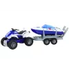 LEAN TOYS Policijos keturratis su priekaba ir motorine valtimi
