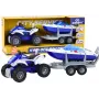 LEAN TOYS Policijos keturratis su priekaba ir motorine valtimi