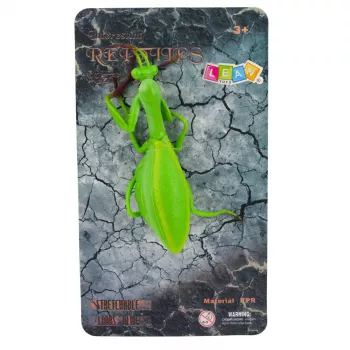 LEAN TOYS Maldininko guminė figūrėlė, tampri, realistinė, žalia, 18 cm