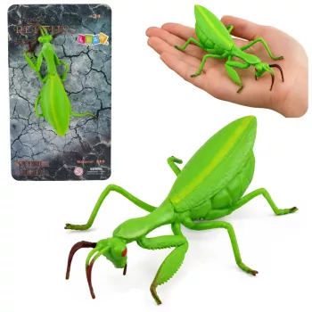 LEAN TOYS Maldininko guminė figūrėlė, tampri, realistinė, žalia, 18 cm