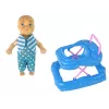 LEAN TOYS Nėščia kūdikio lėlė su ilgais plaukais ir aksesuarais