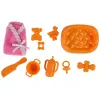LEAN TOYS Nėščia kūdikio lėlė su ilgais plaukais ir aksesuarais