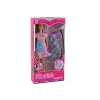 LEAN TOYS Pregnant Mom Baby Doll Pink Dress Accessories