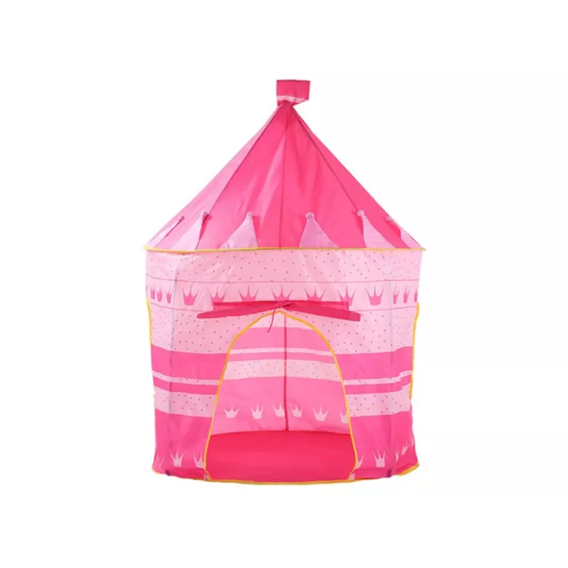 LEAN TOYS Princess Palace palapinė-namelis mažajai princesei, rožinė, 135 x 105 cm